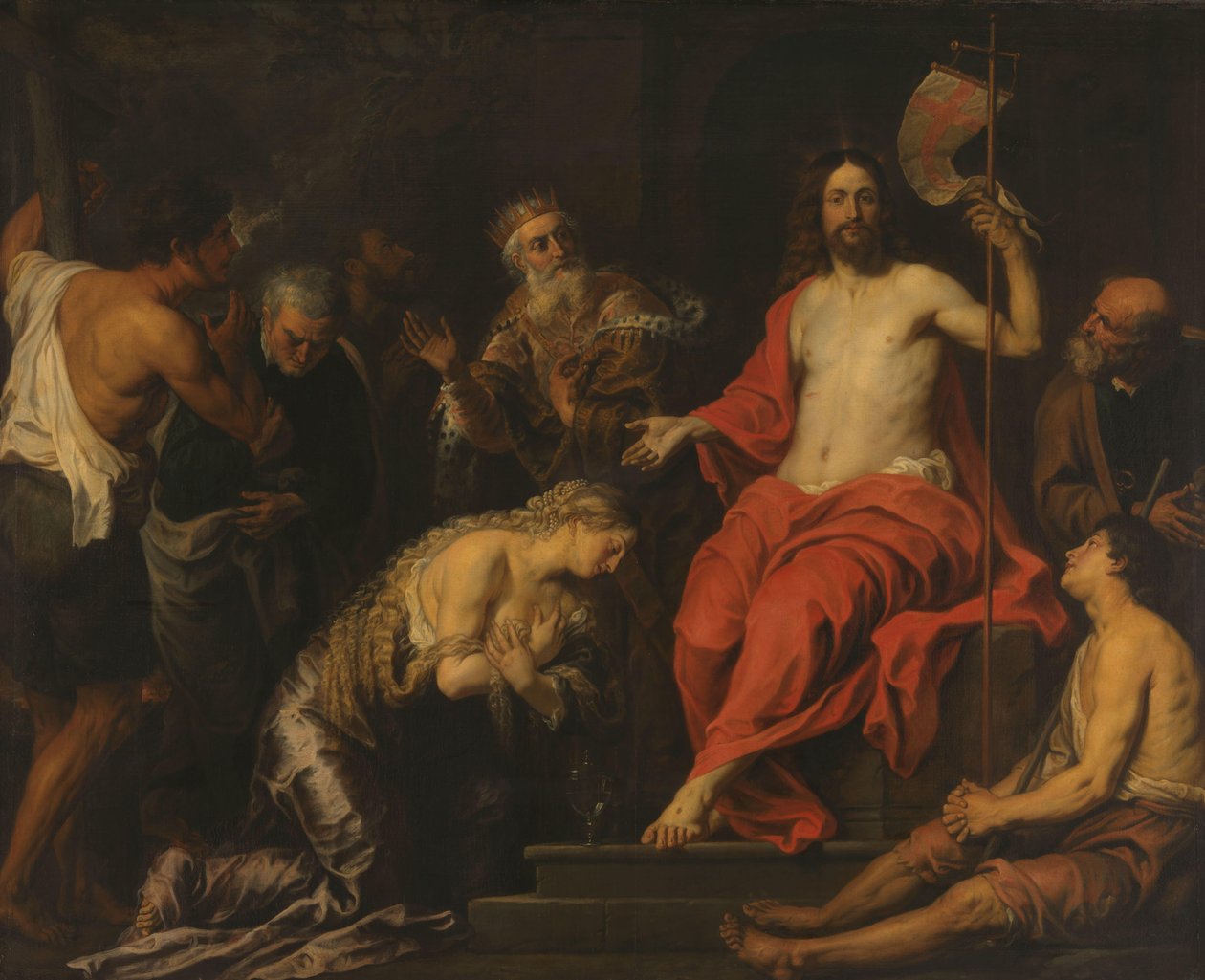 Kristus og de angrende synderne av Gerard Seghers
