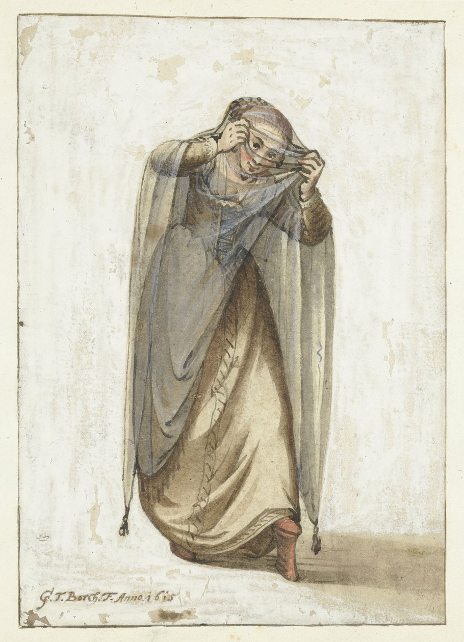 Venetiansk kurtisane av Gerard ter Borch (I)