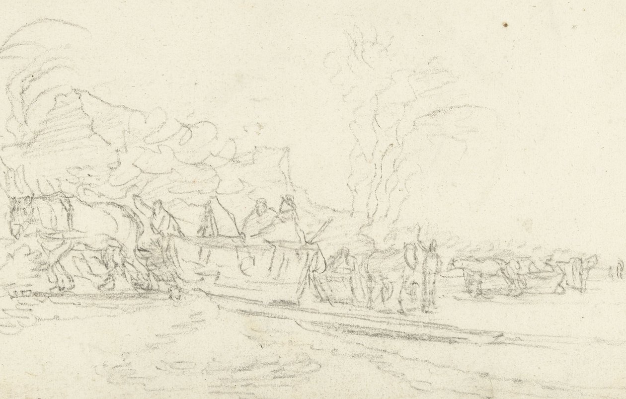 vinterscene av Gerard ter Borch (II)