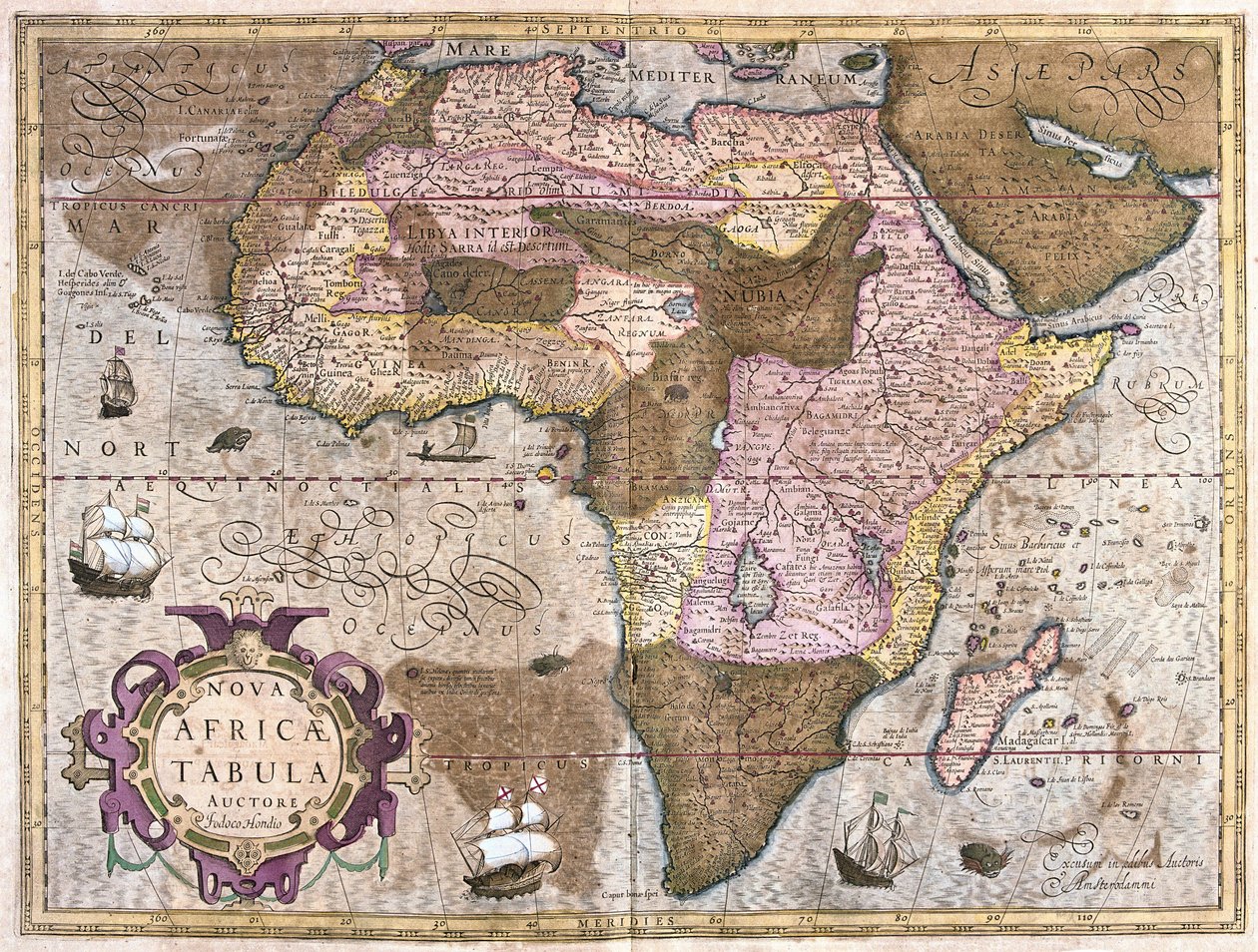 Afrika (gravering av Gerardus Mercator