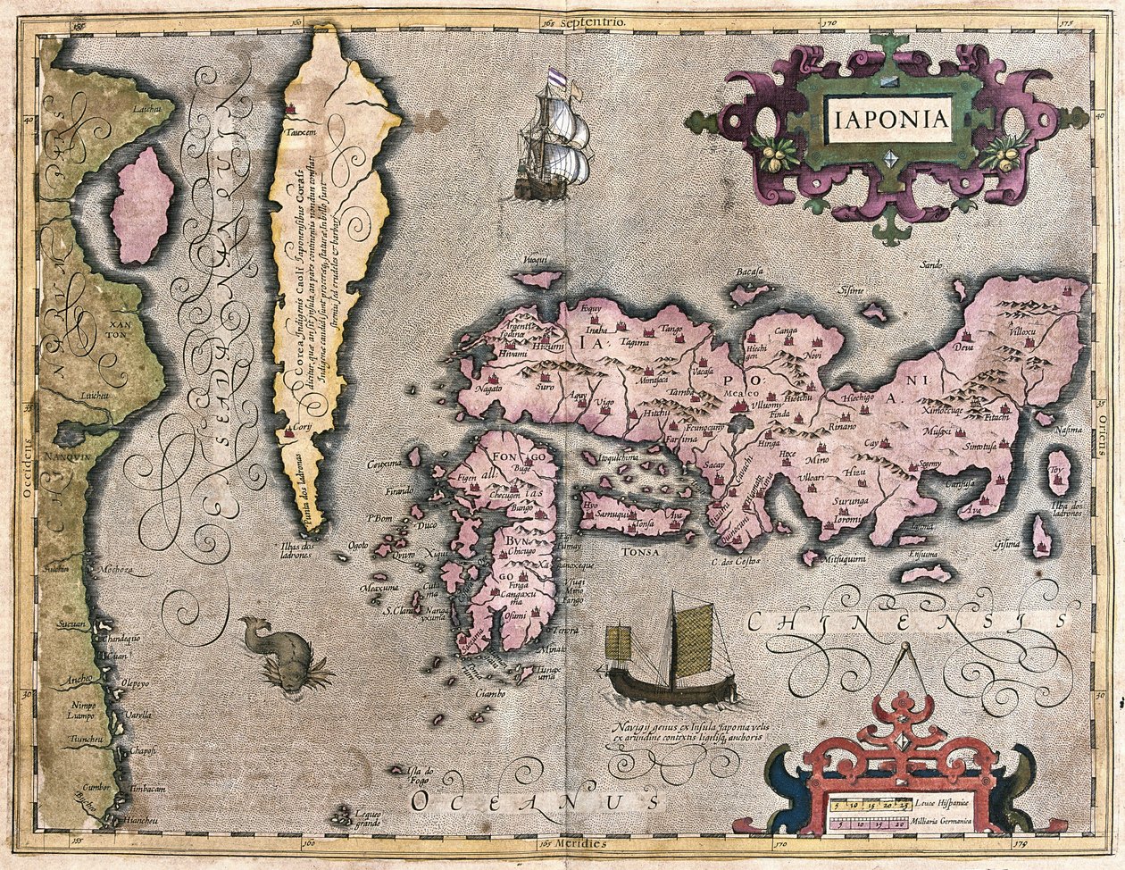 Japan (gravering av Gerardus Mercator