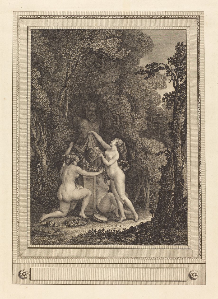The Scrupulous Nymphs, 1784. av Geraud Vidal