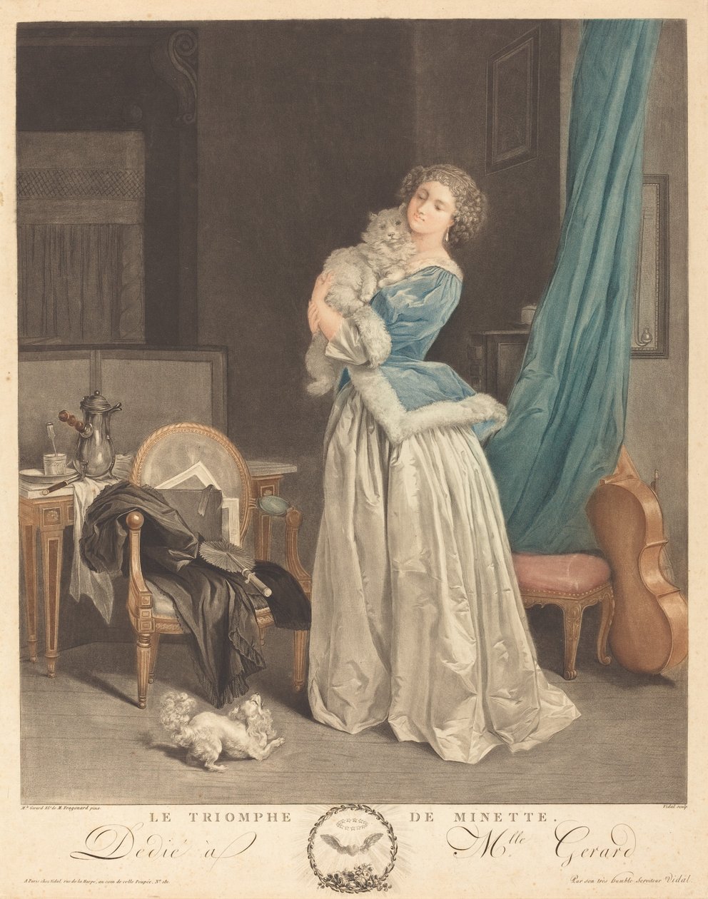Minettes triumf av Geraud Vidal after Marguerite Gérard