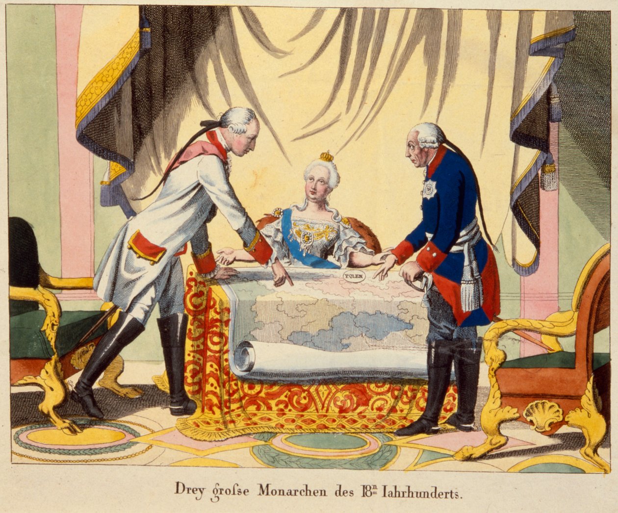 Josef II, Katarina den store og Fredrik II av German School