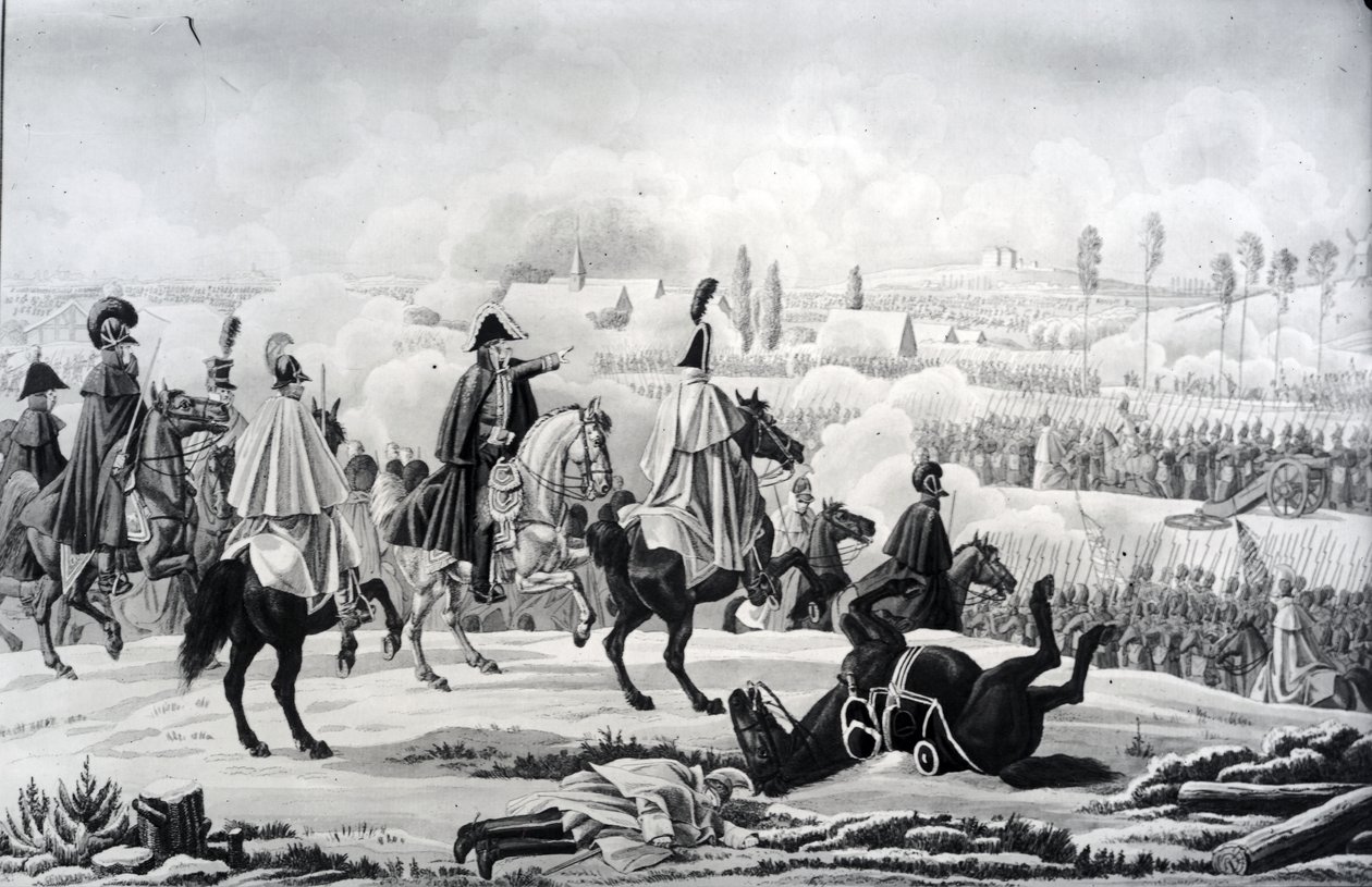 Slaget ved Brienne, 1. februar 1814 av German School