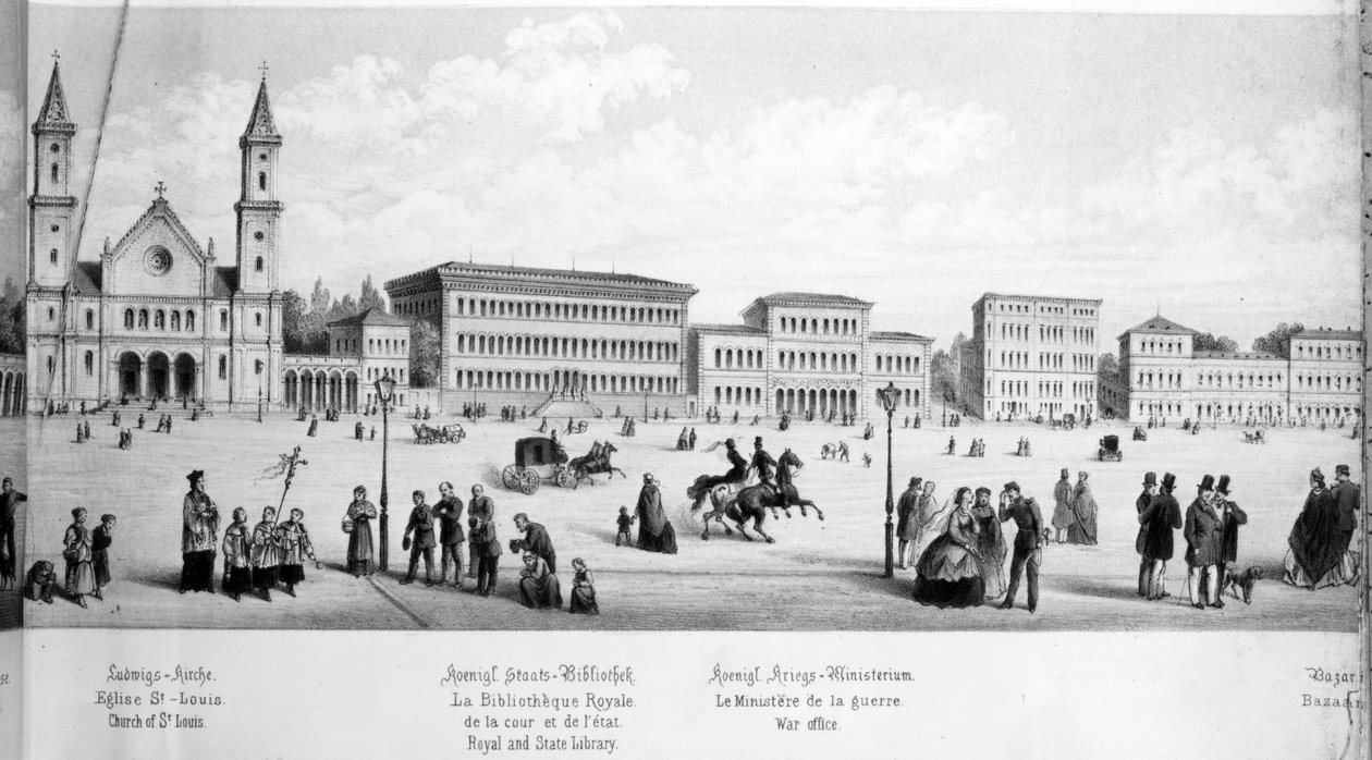 Utsikt over München, 1869 av German School