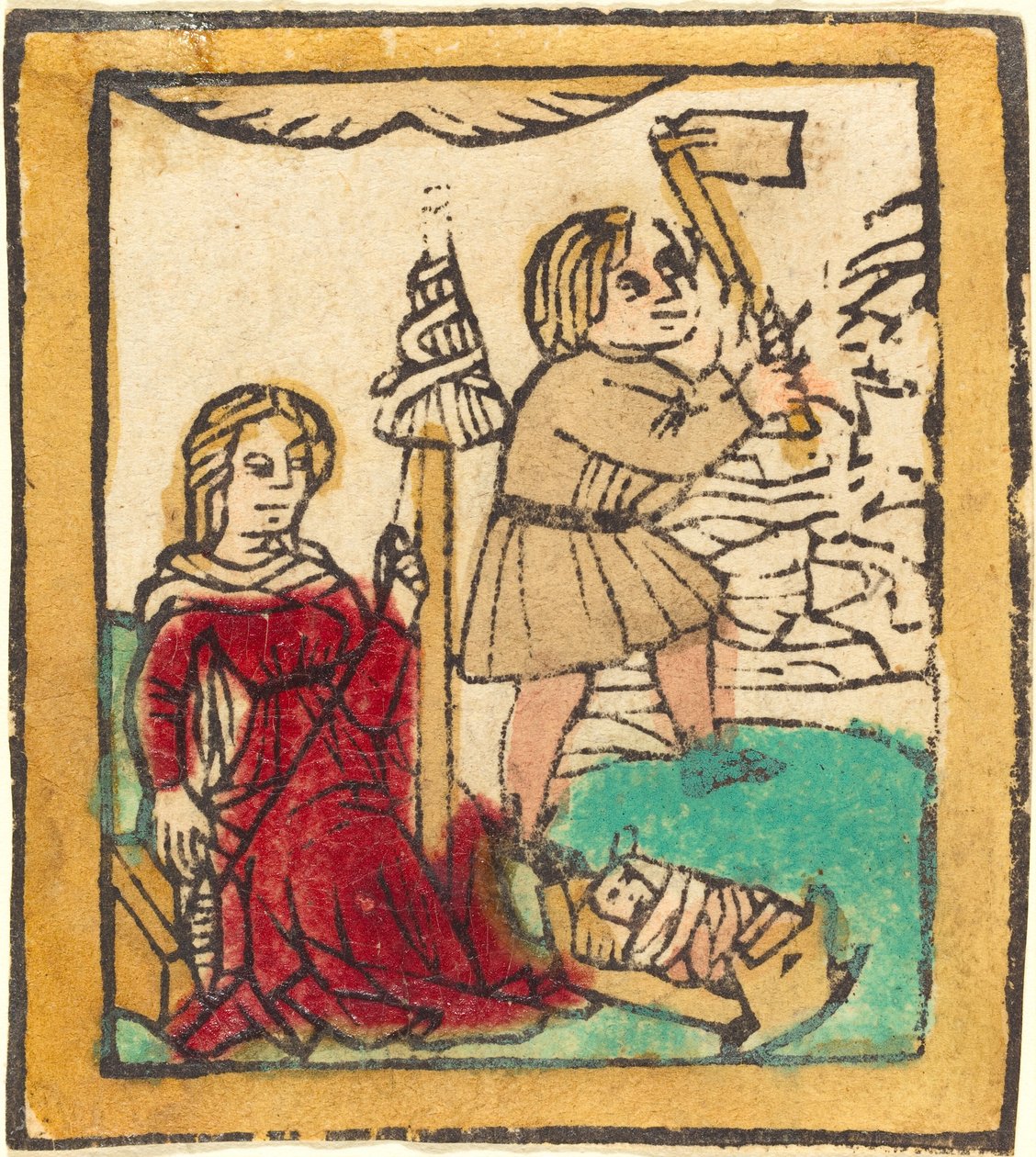 Adam og Eva av German 15th Century
