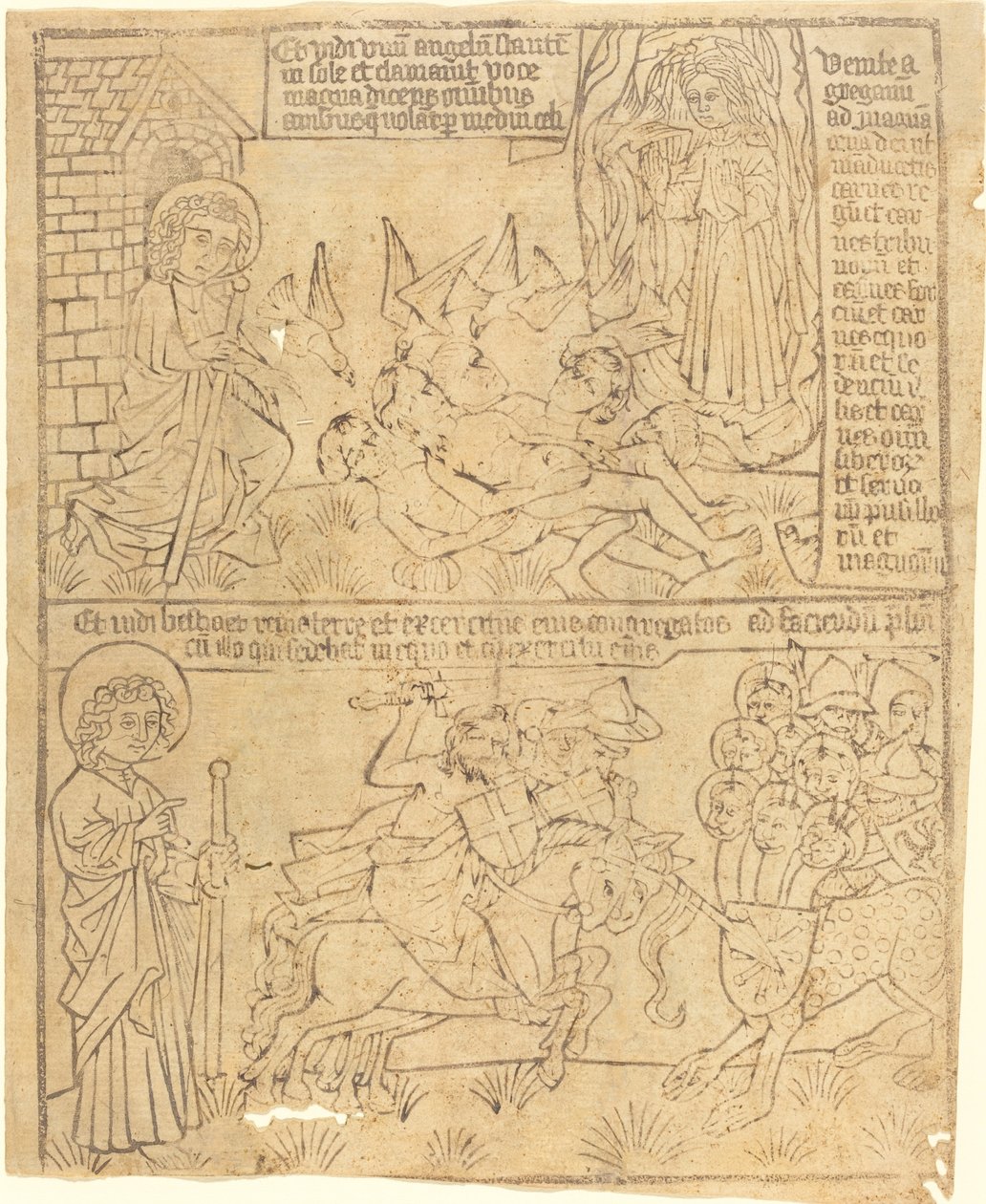 Apocalypse of John, blad 10 av German 15th Century