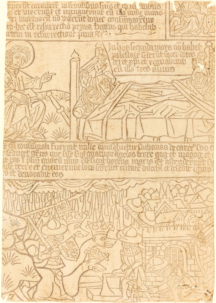 Apocalypse of John, blad 42 av German 15th Century