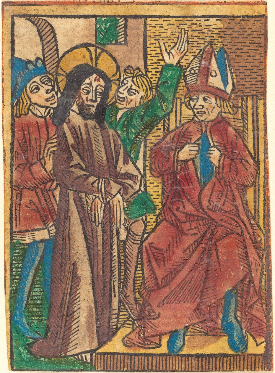 Før Kaifas av German 15th Century