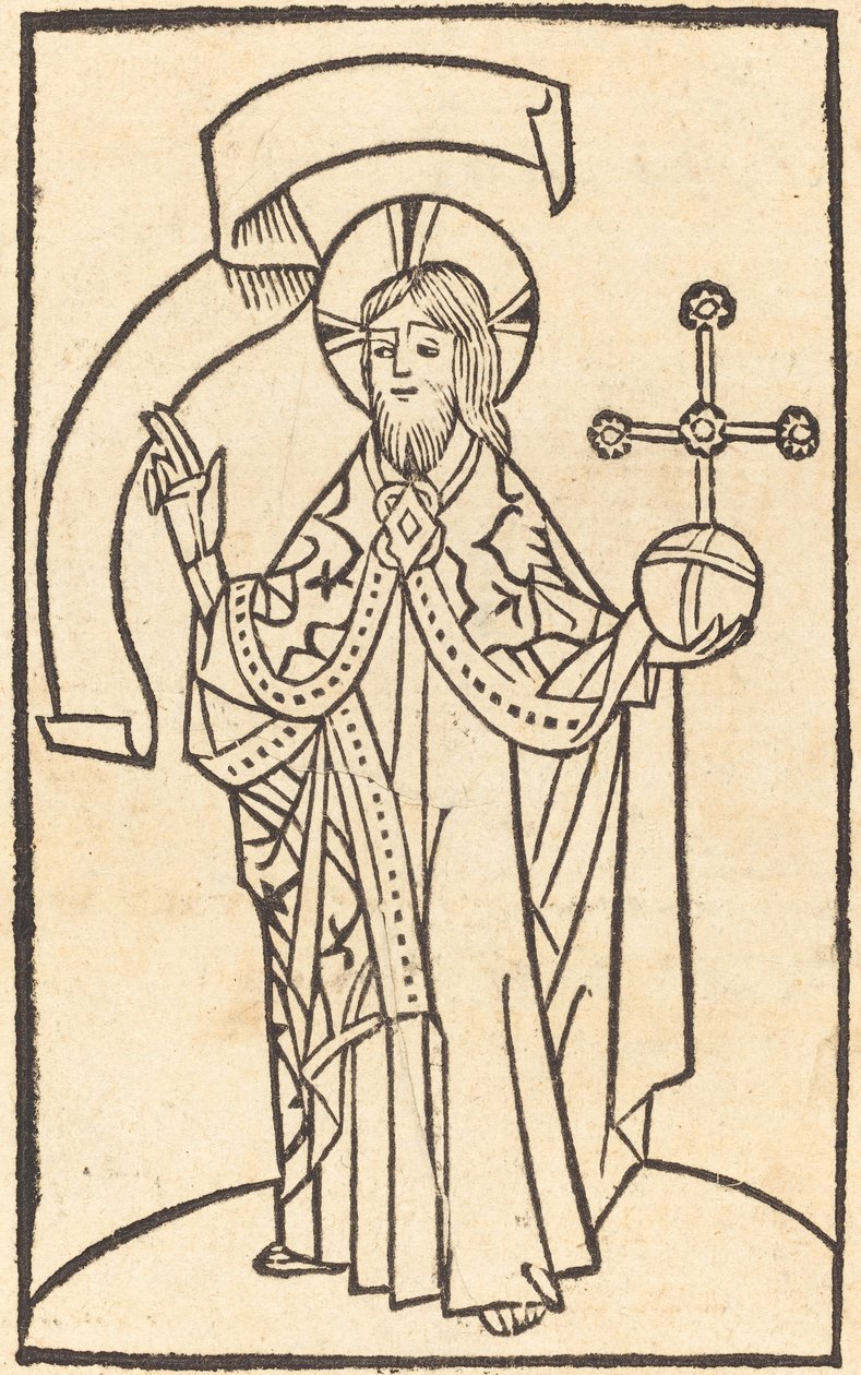Før Kristus oss Salvatore av German 15th Century