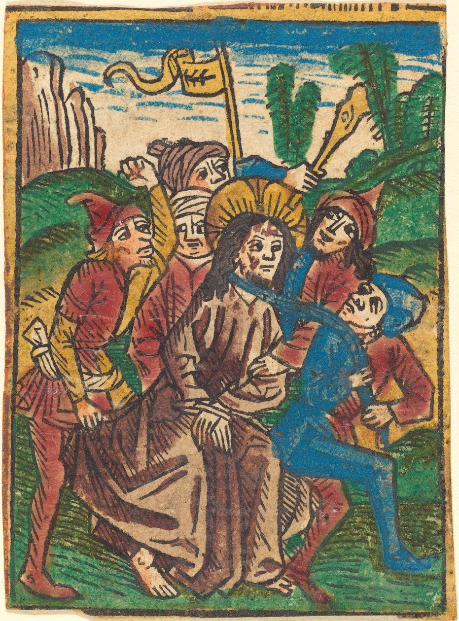 Kristus førte til fengsel av German 15th Century