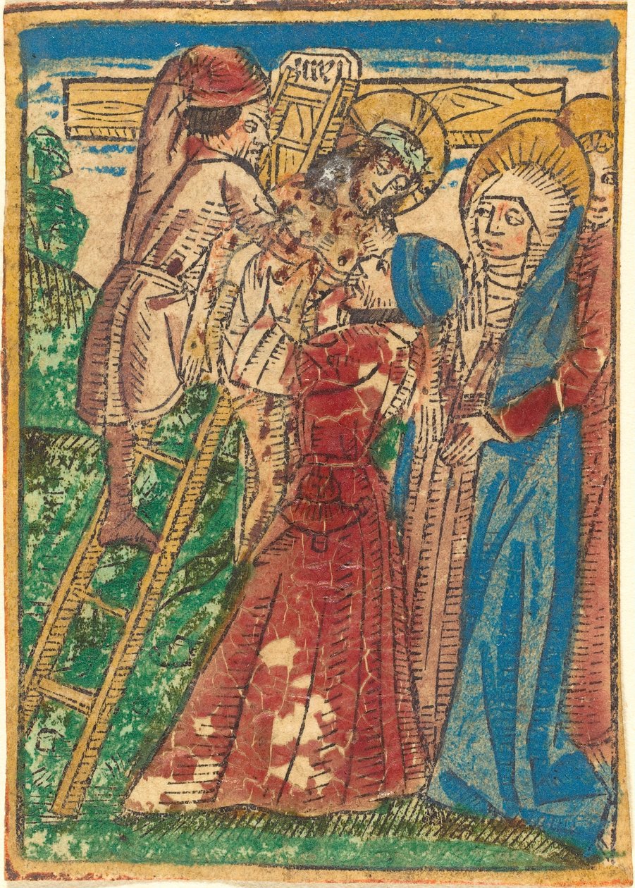 Nedstigning fra korset av German 15th Century