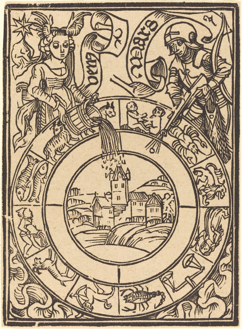 Mars og Venus av German 15th Century