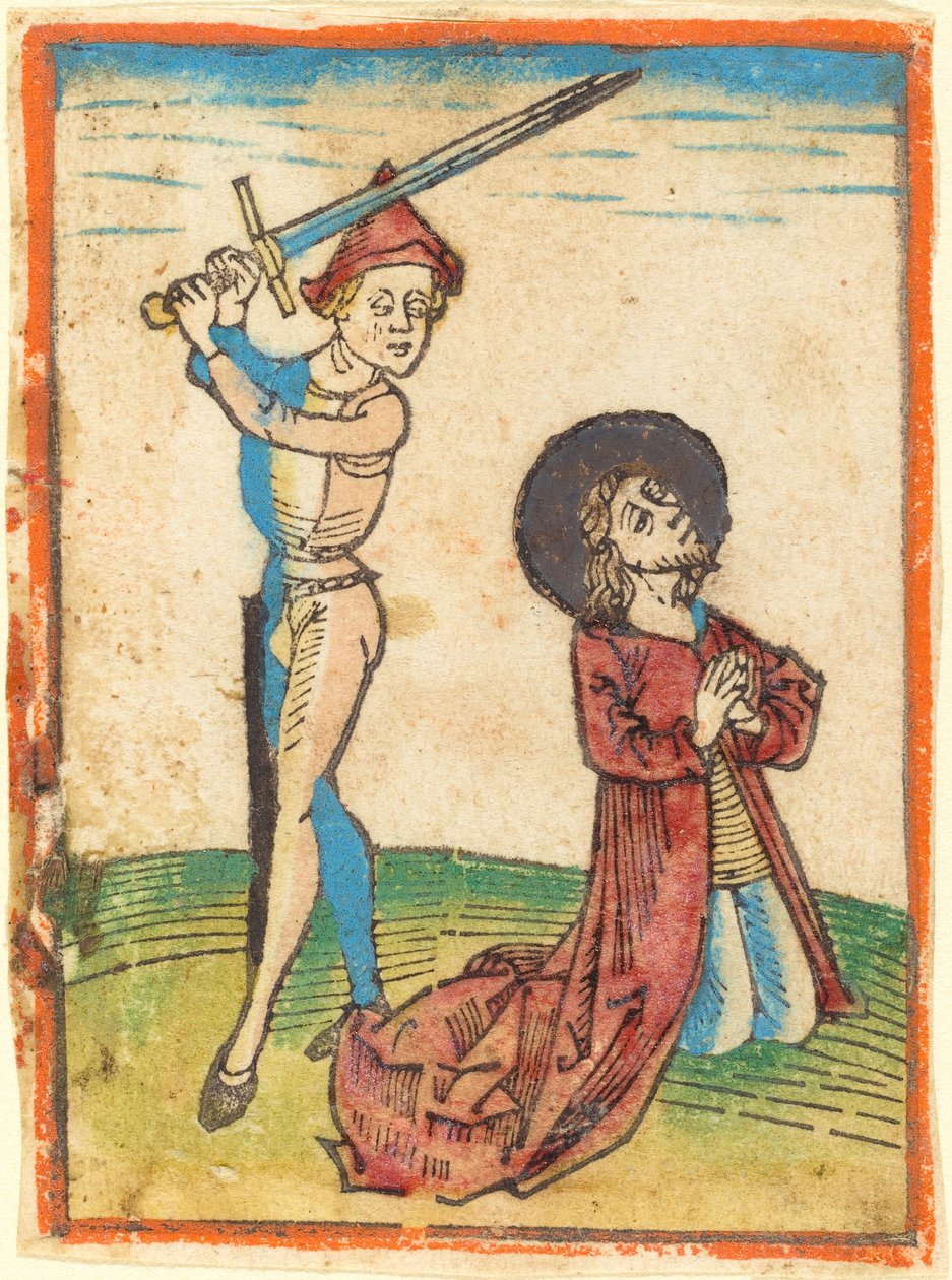 En helgens martyrium av German 15th Century