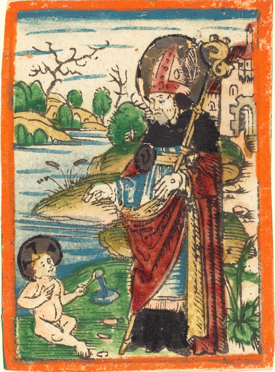 Saint Augustine av German 15th Century