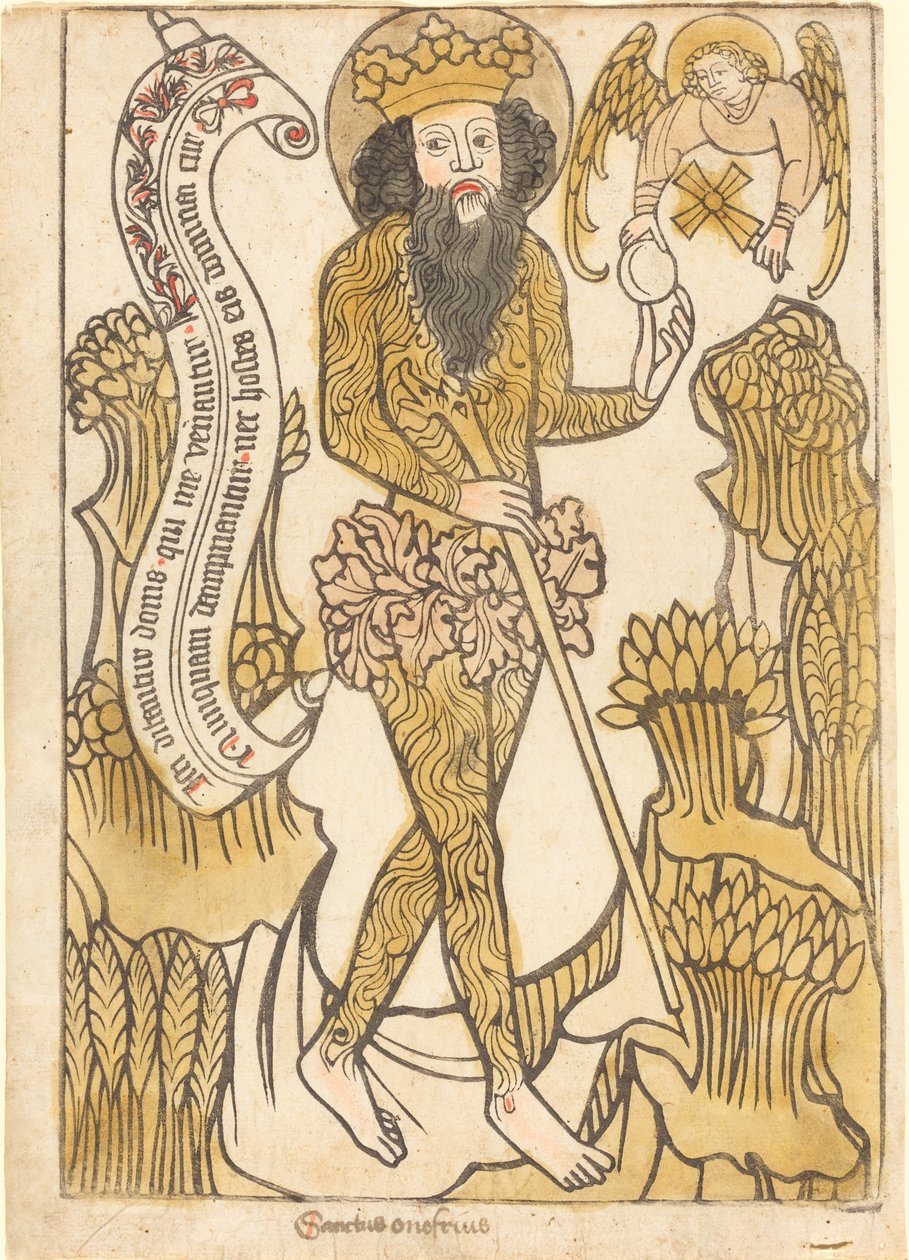 Den hellige Onuphrius av German 15th Century