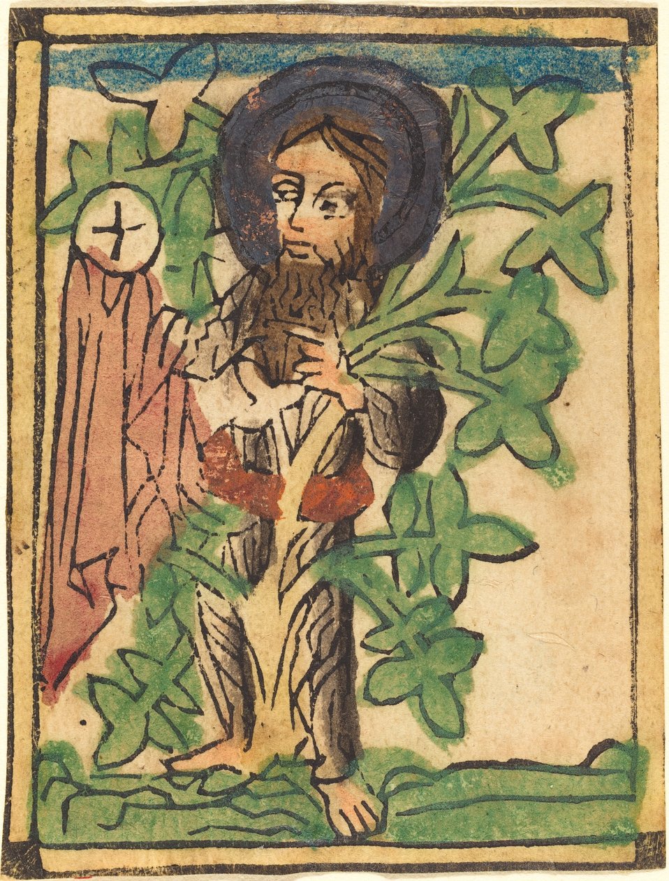 Den hellige Onuphrius av German 15th Century