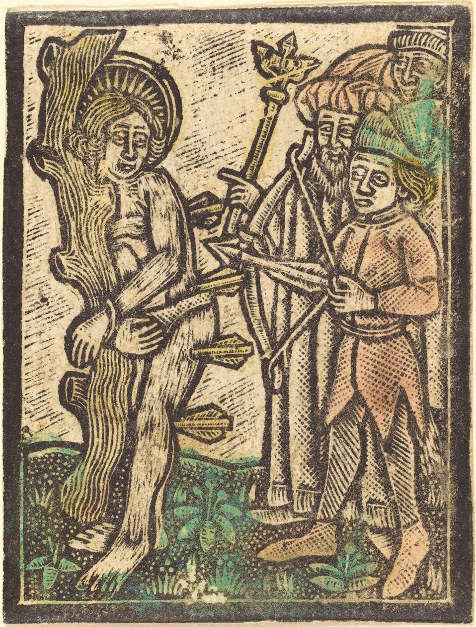 Sankt Sebastian av German 15th Century