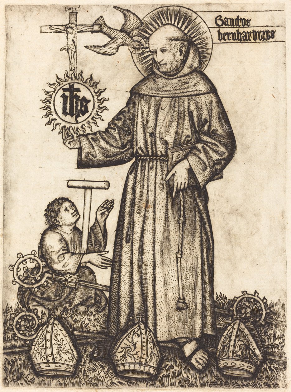Saint Bernard av German 15th Century