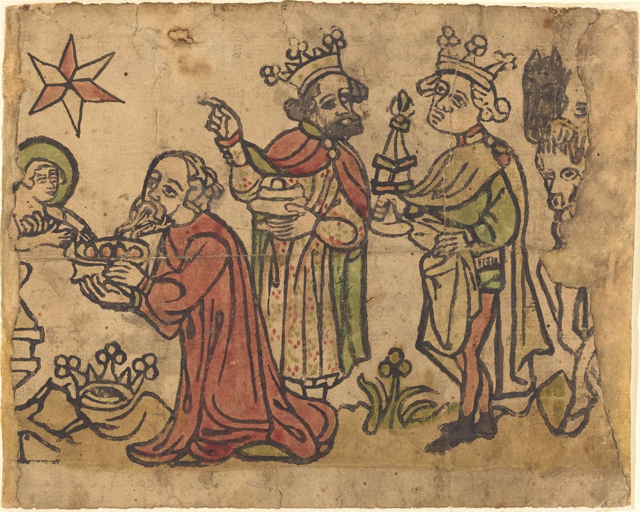 Tilbedelsen av magiene av German 15th Century
