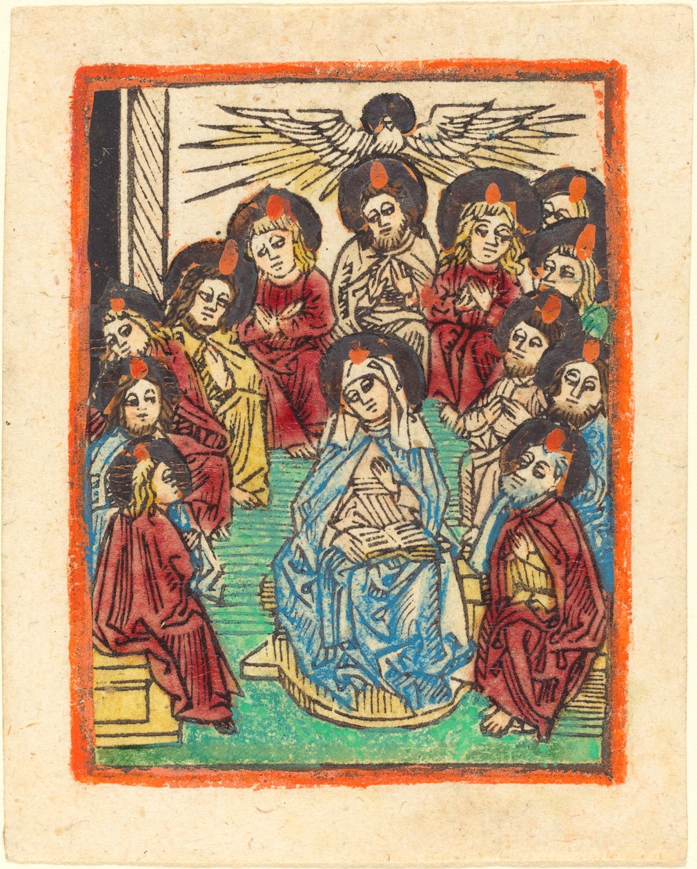 Den hellige ånds nedstigning av German 15th Century