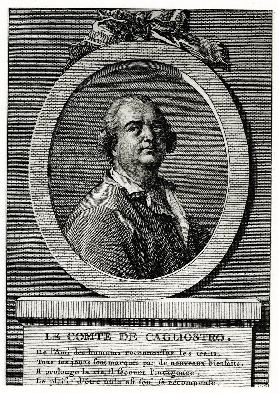 Alexander Graf Cagliostro av German School