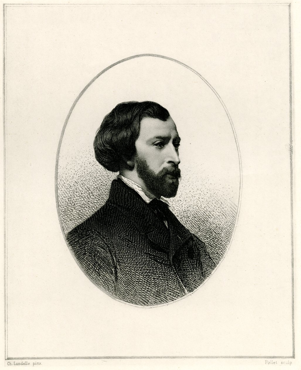 Alfred de Musset av German School