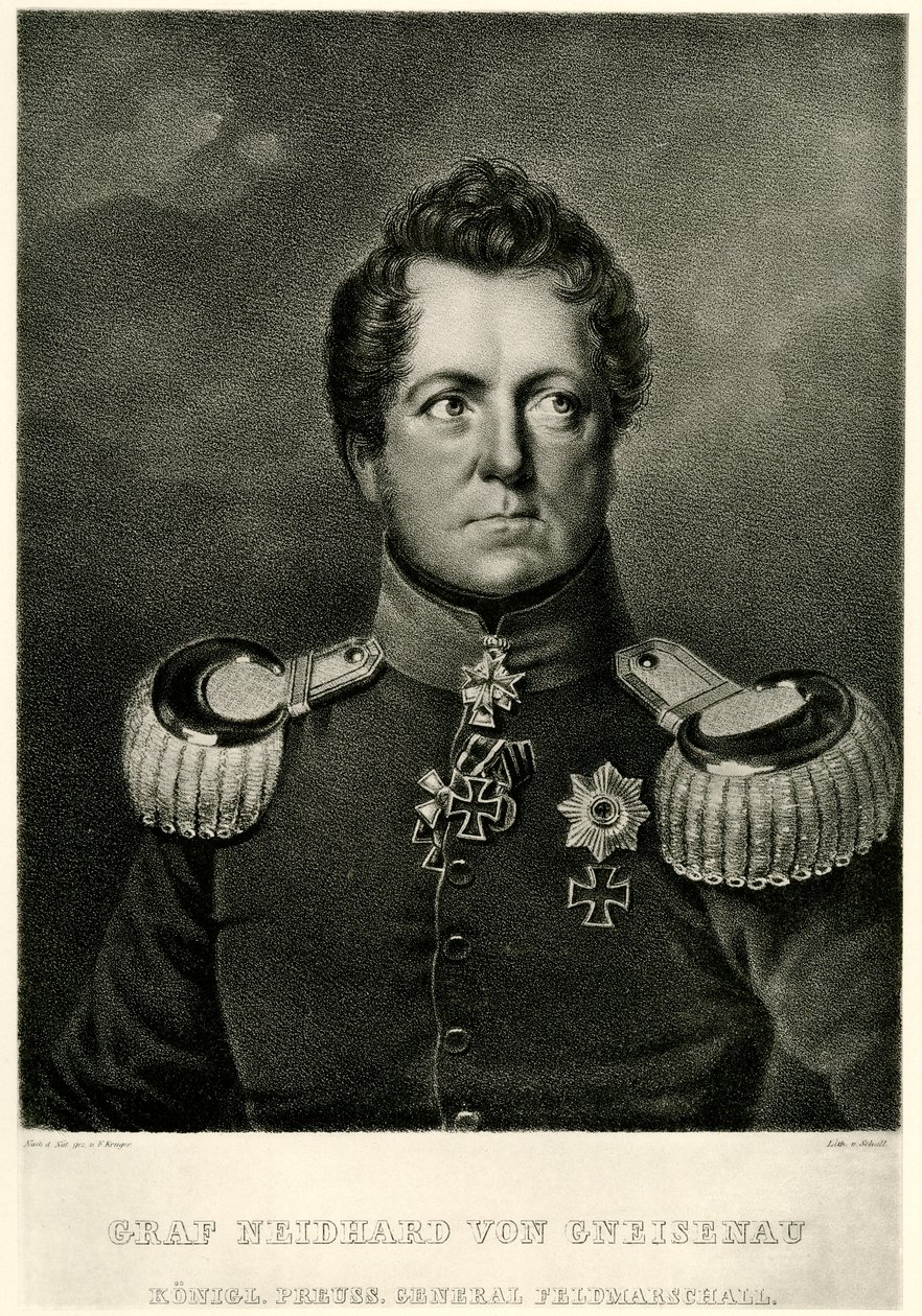 august grev Neidhard von Gneisenau av German School