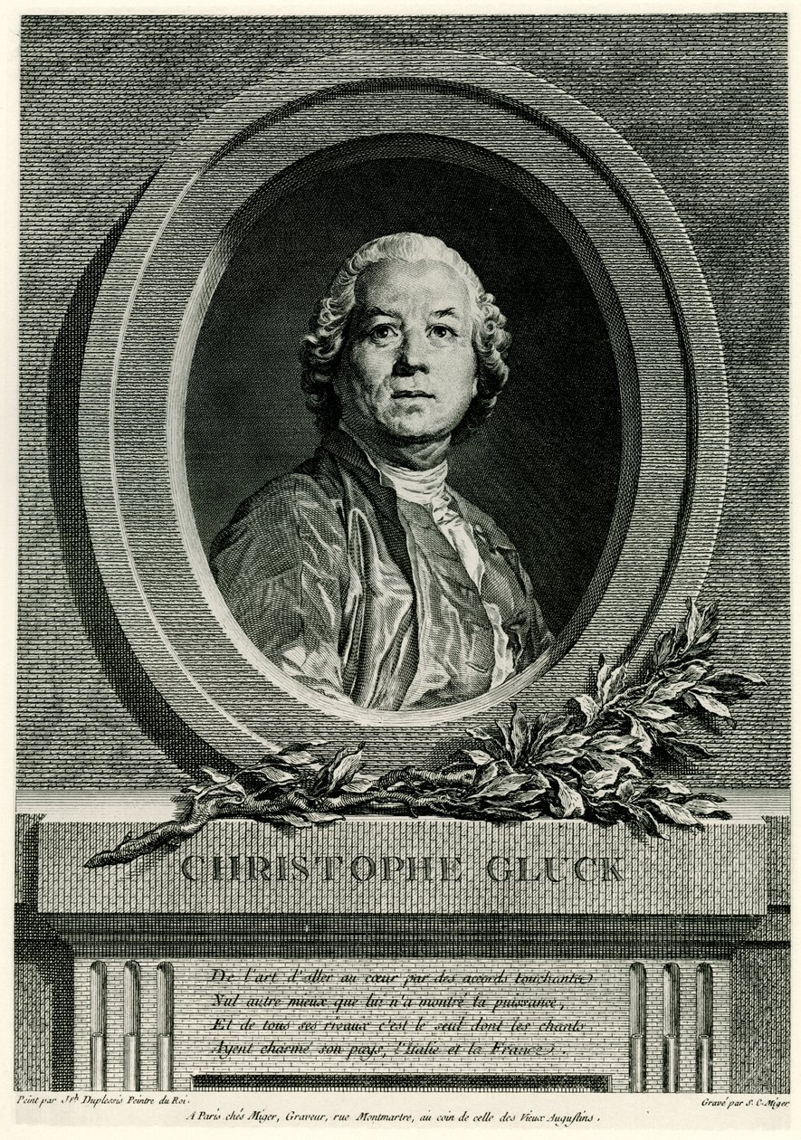 Christopher Willibald Gluck av German School
