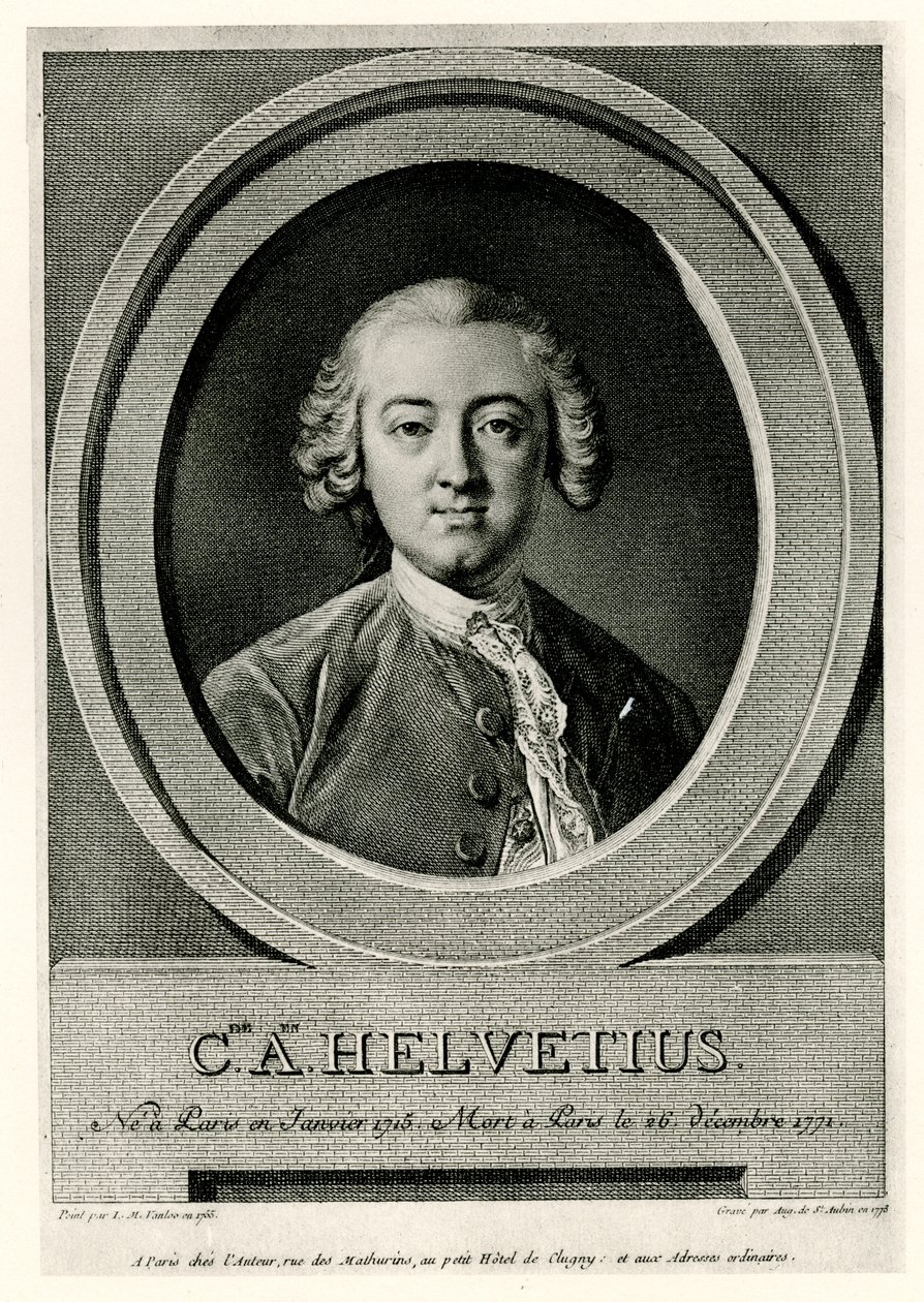 Claude Andrien Helvetius av German School