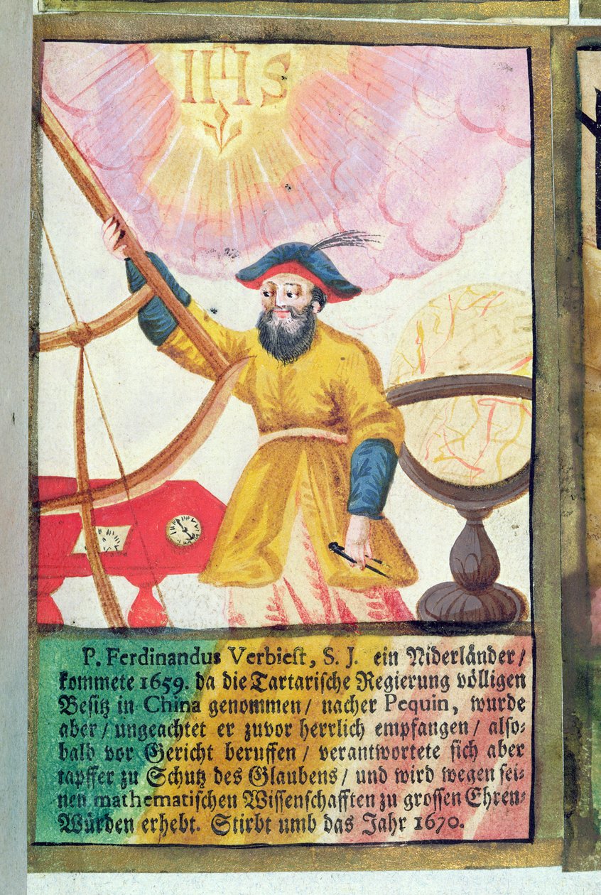 Far Ferdinand Verbiest (1623-88) av German School