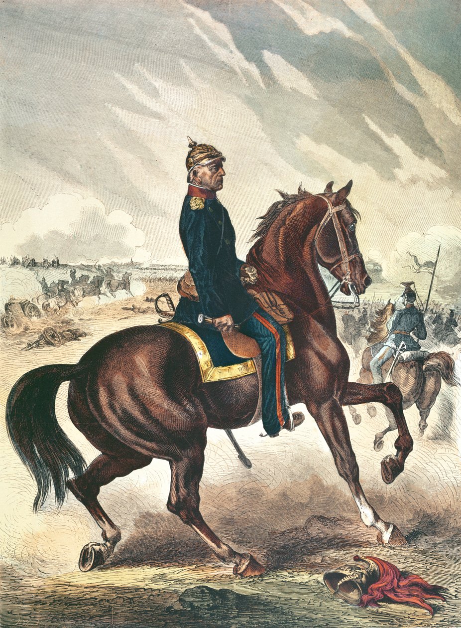 General Helmuth Karl Bernhard von Moltke (1800-91) av German School