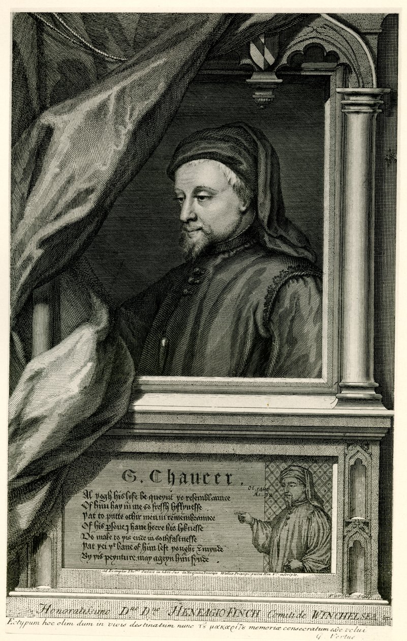 Geoffrey Chaucer av German School