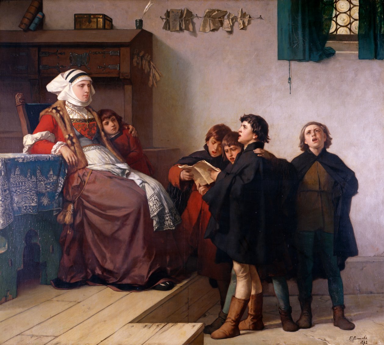 Historisk tema, 1872 av German School