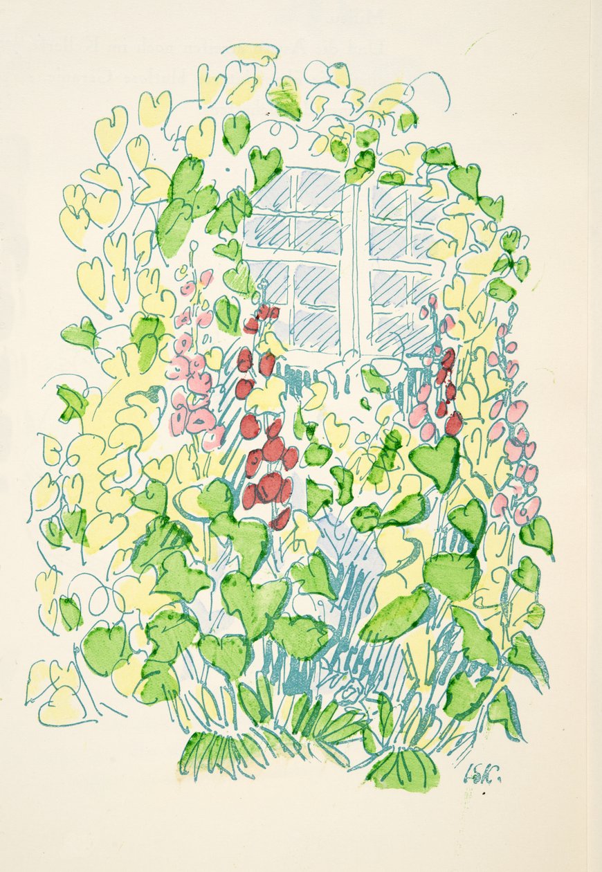 Illustrasjon fra Styl, pub.1922 (pochoir-trykk) av German School