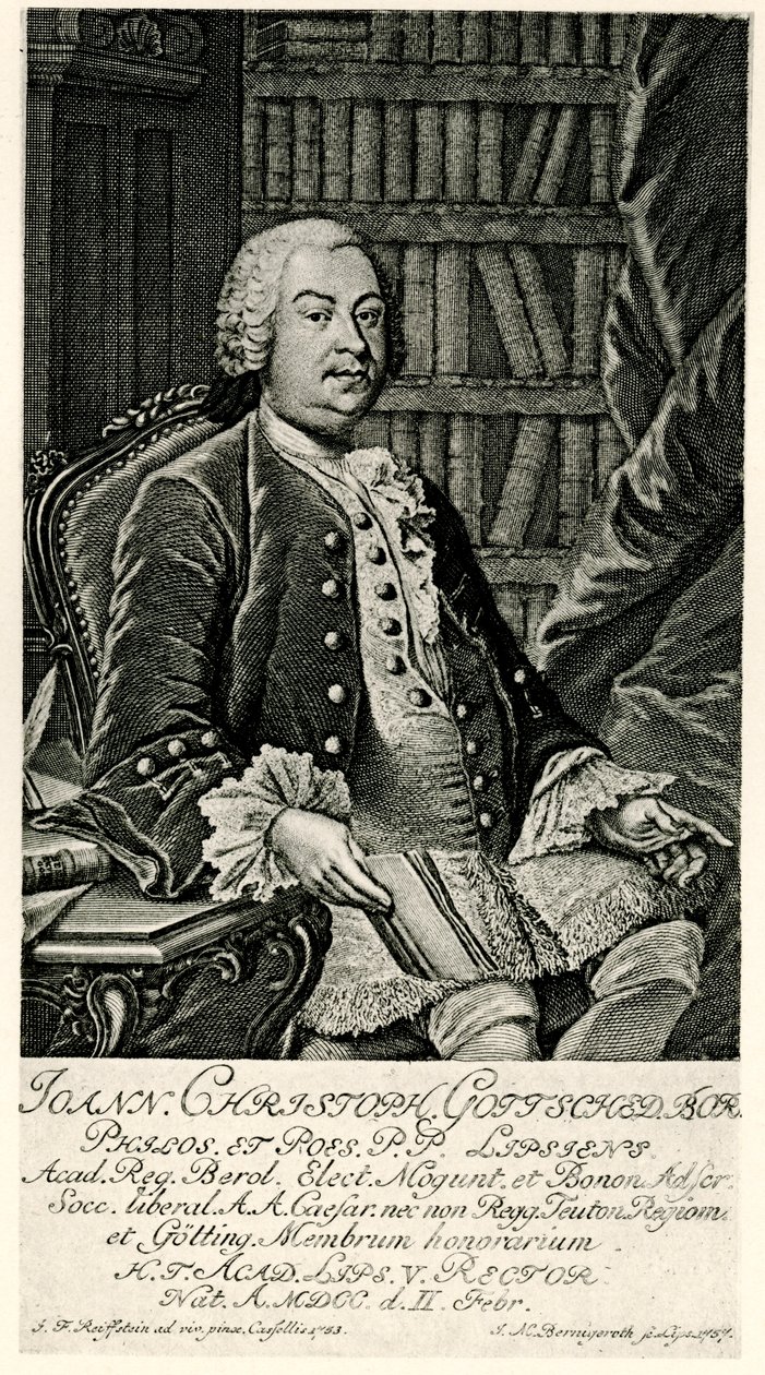 Johann Christoph Gottsched av German School
