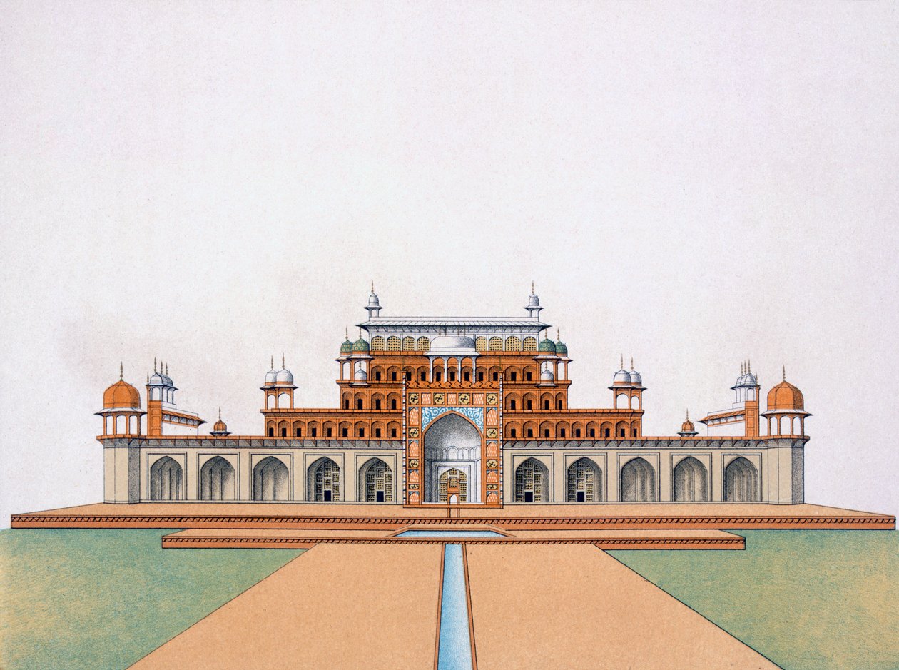 Mausoleet til Akbar den store ved Sekandra av German School