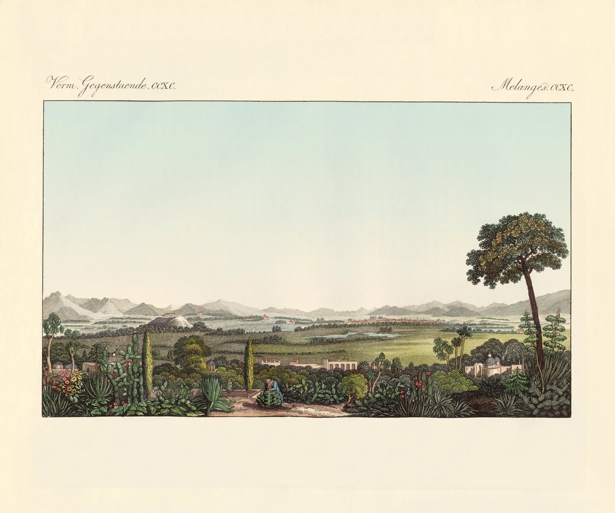 Mexico (farget gravering) av German School