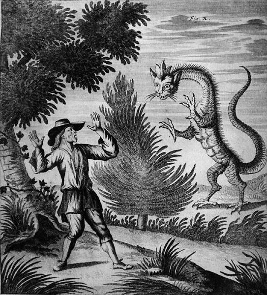 Mountain Dragon, ca. 1660 (gravering) av German School