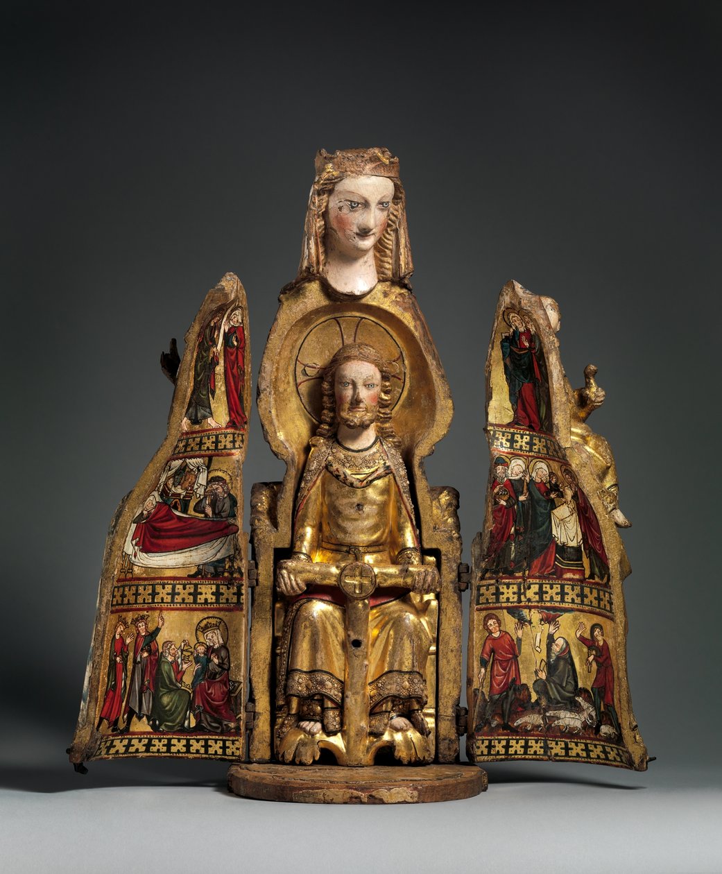 Jomfruens helligdom, ca. 1300 (forgylt tre) av German School