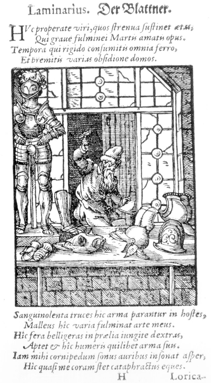 The Armor Maker, gravert av Hartman Schopper av German School