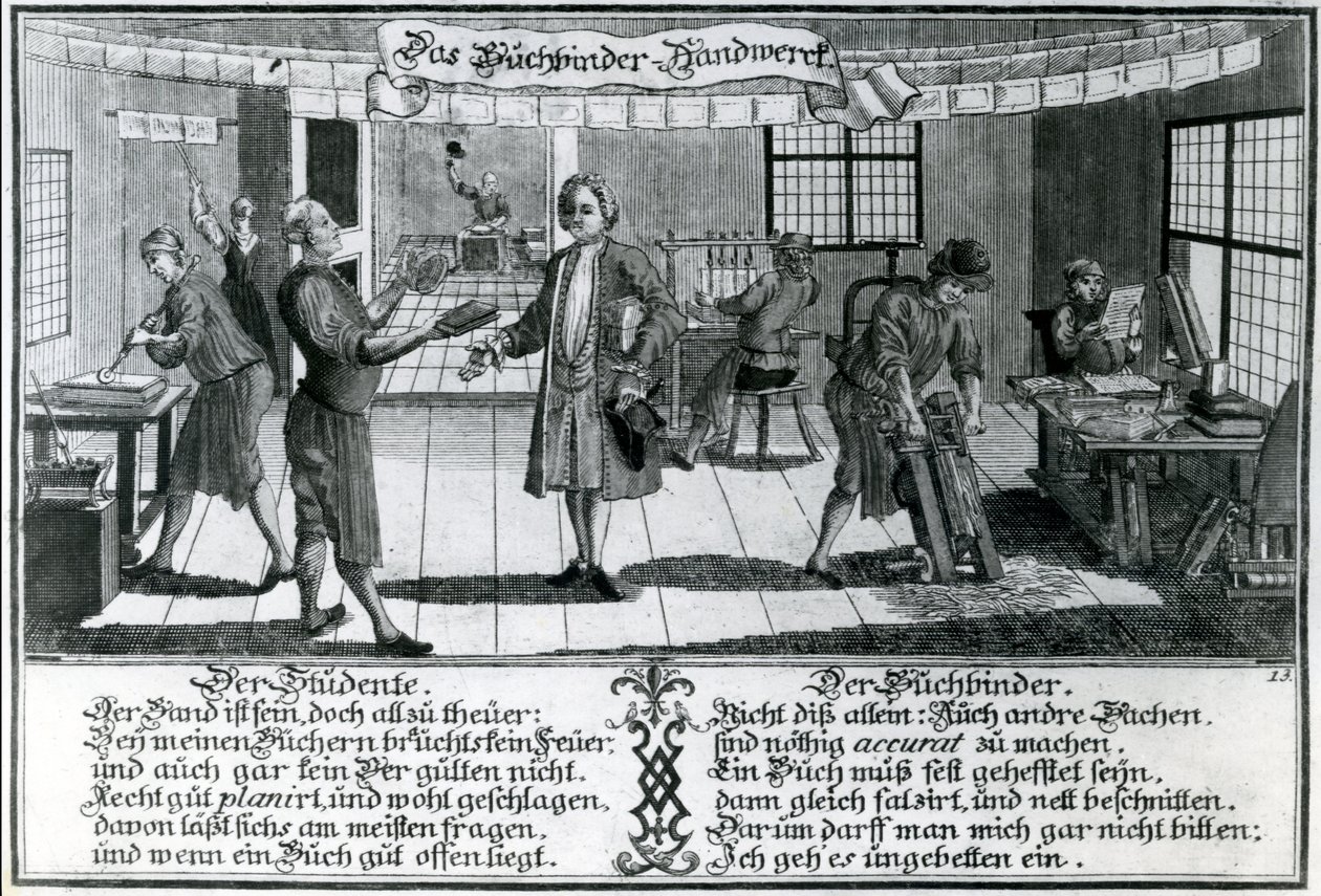 Bokbinderen (gravering) av German School