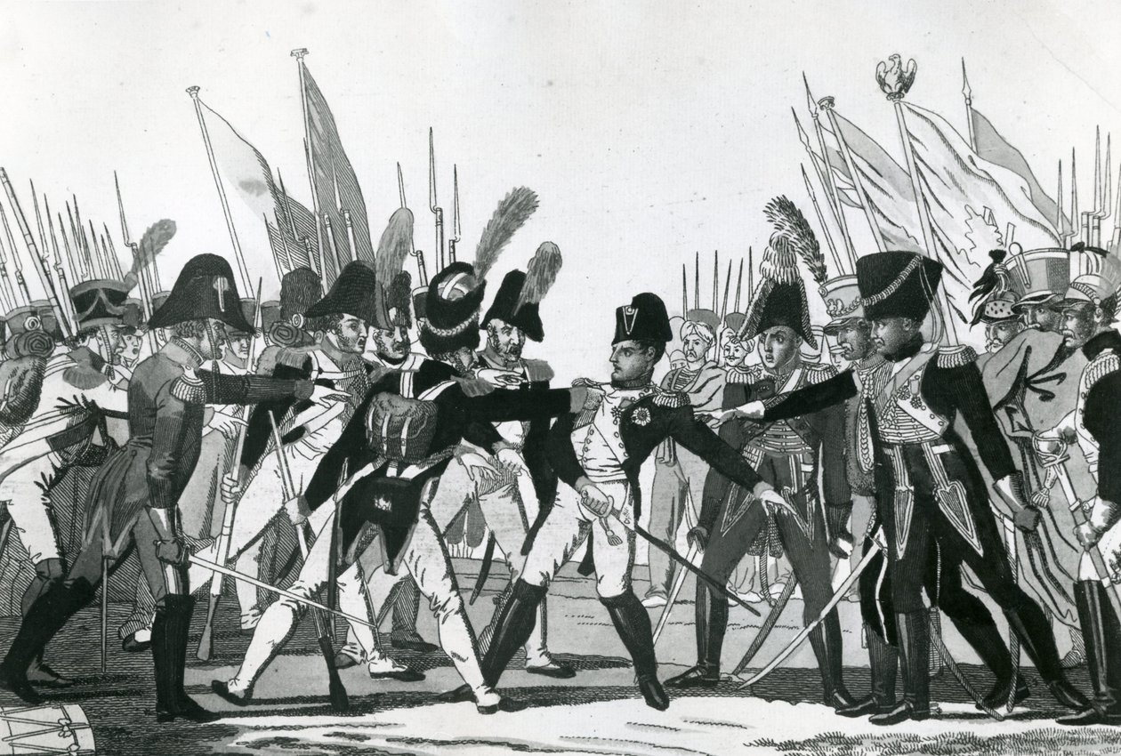 Slutten på Napoleon som keiser av German School