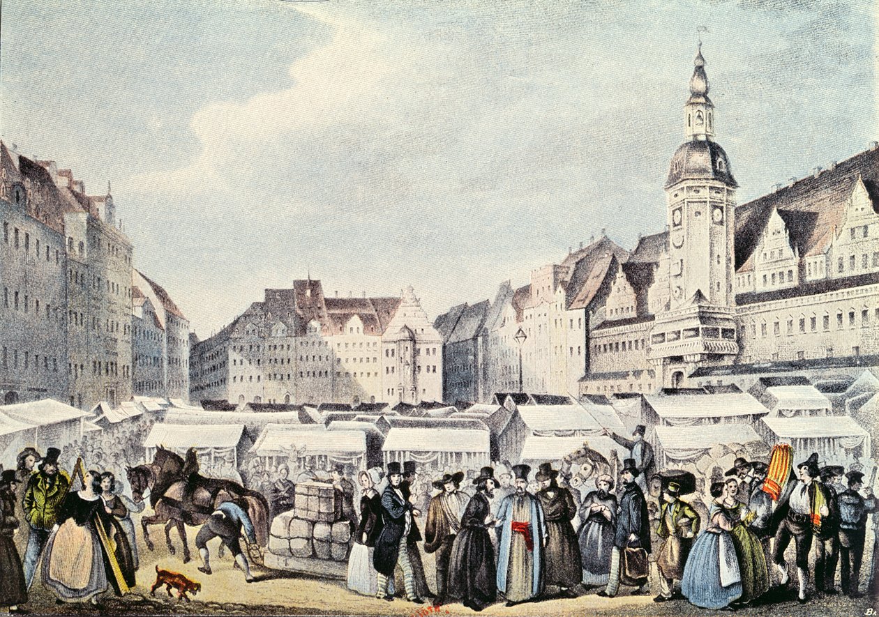 Leipzig-messen i 1830 av German School