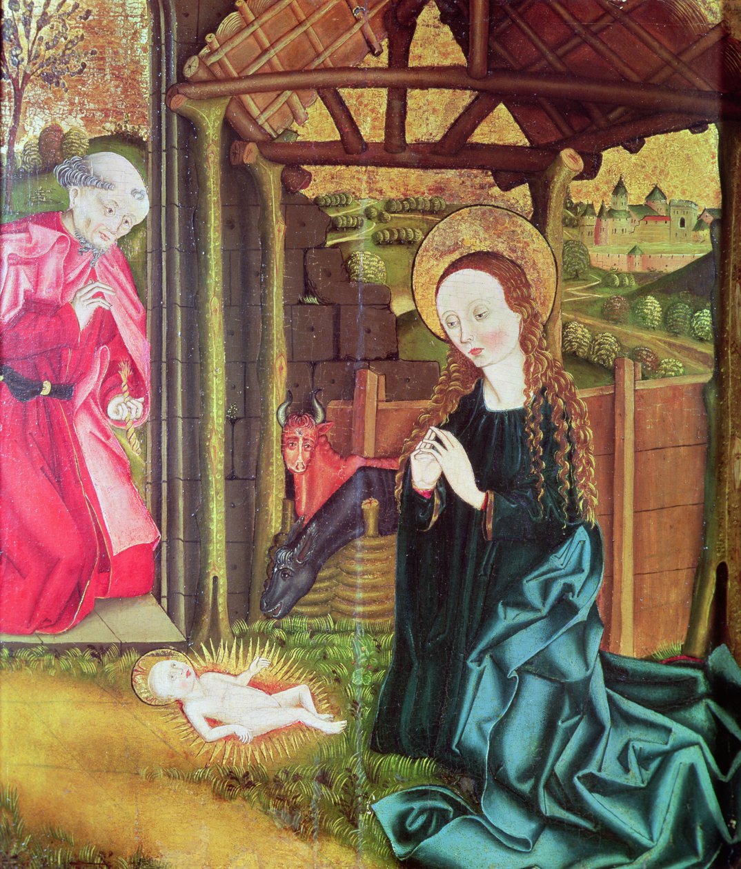 Fødselen, ca. 1470 av German School