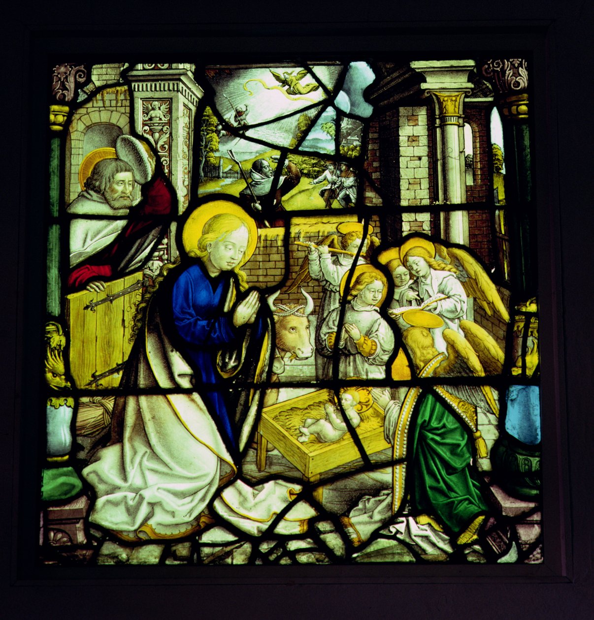 Fødselen, ca. 1526 av German School