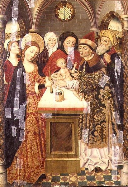Presentasjonen i tempelet, ca. 1480 av German School