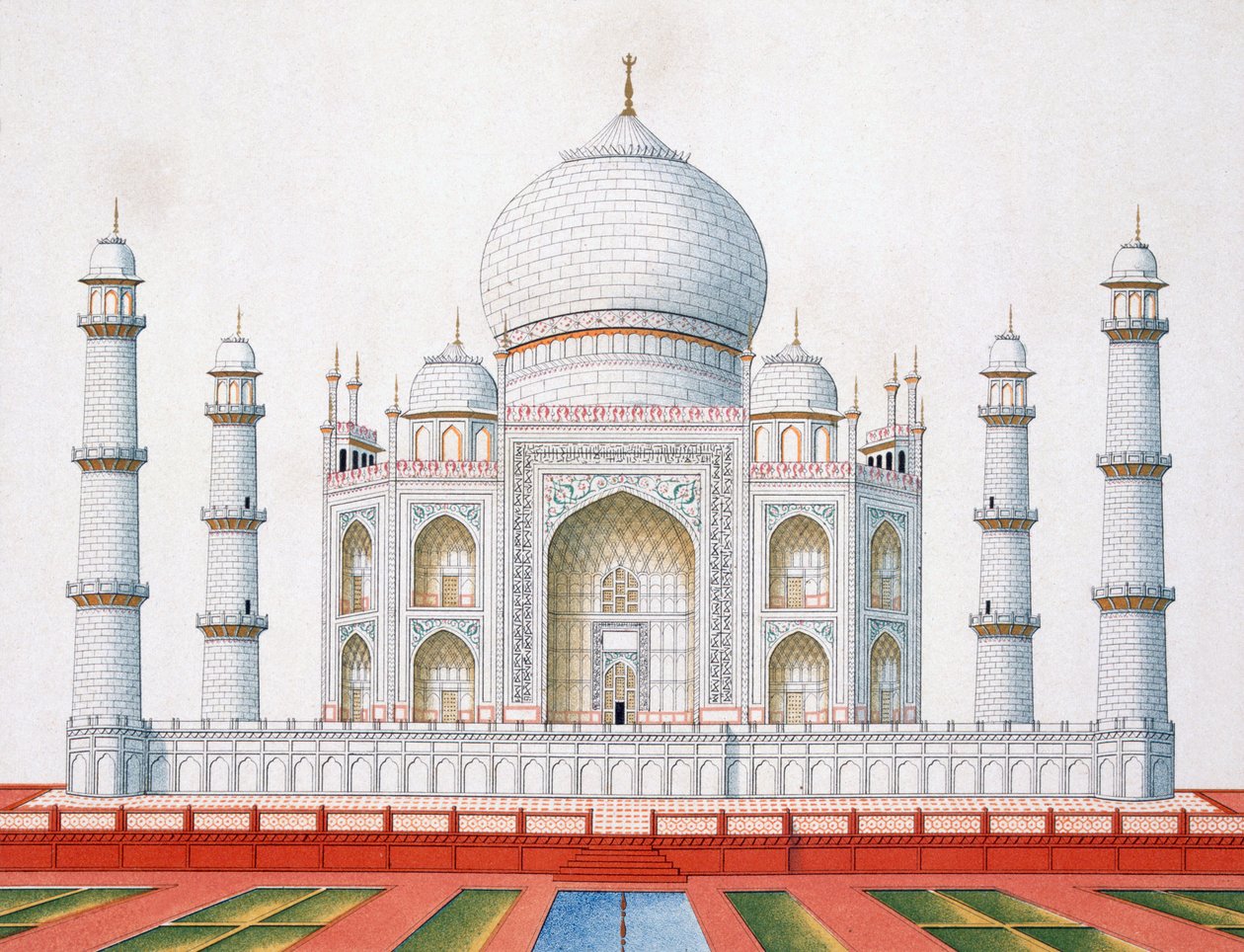 Taj Mahal av German School