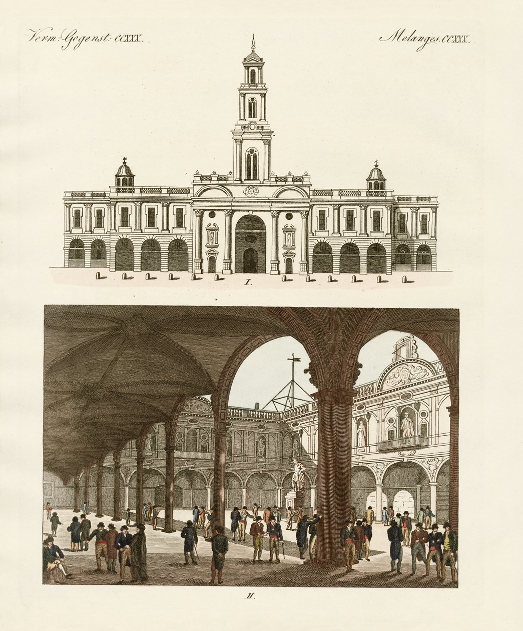 Stock of London (farget gravering) av German School